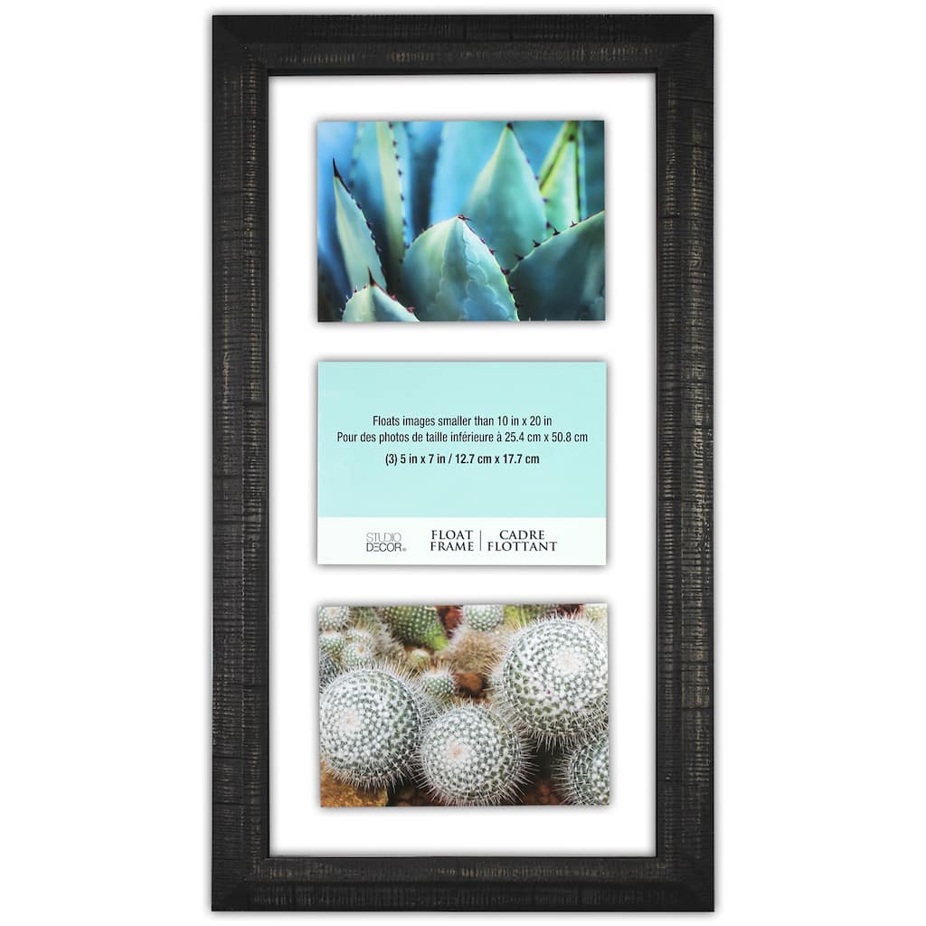 black 10 x 20 float frame by studio decor